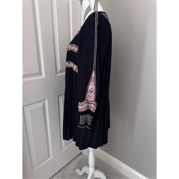 Free People Wind Willow Embroidered Boho Mini Dress - Picture 3 of 7